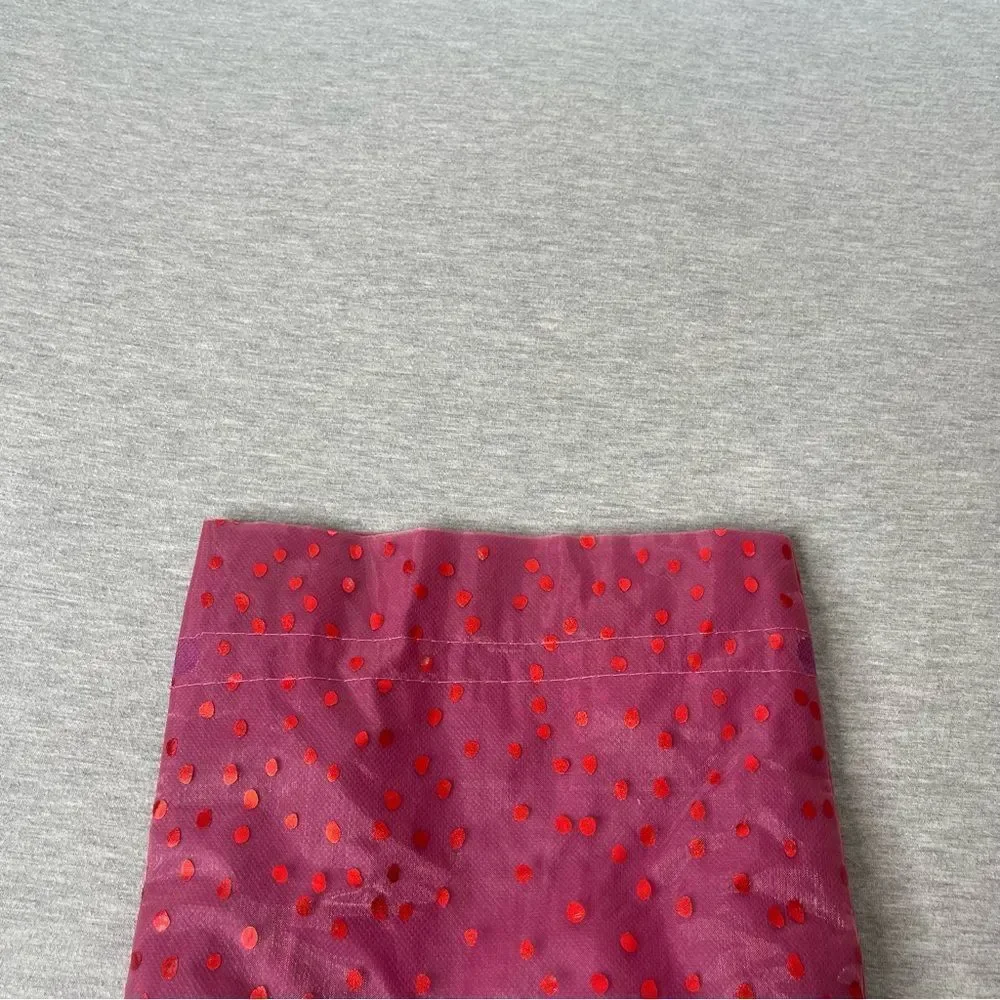 Red Fabric Lined 9”x11” Sparkle & Shiny Gift Bag